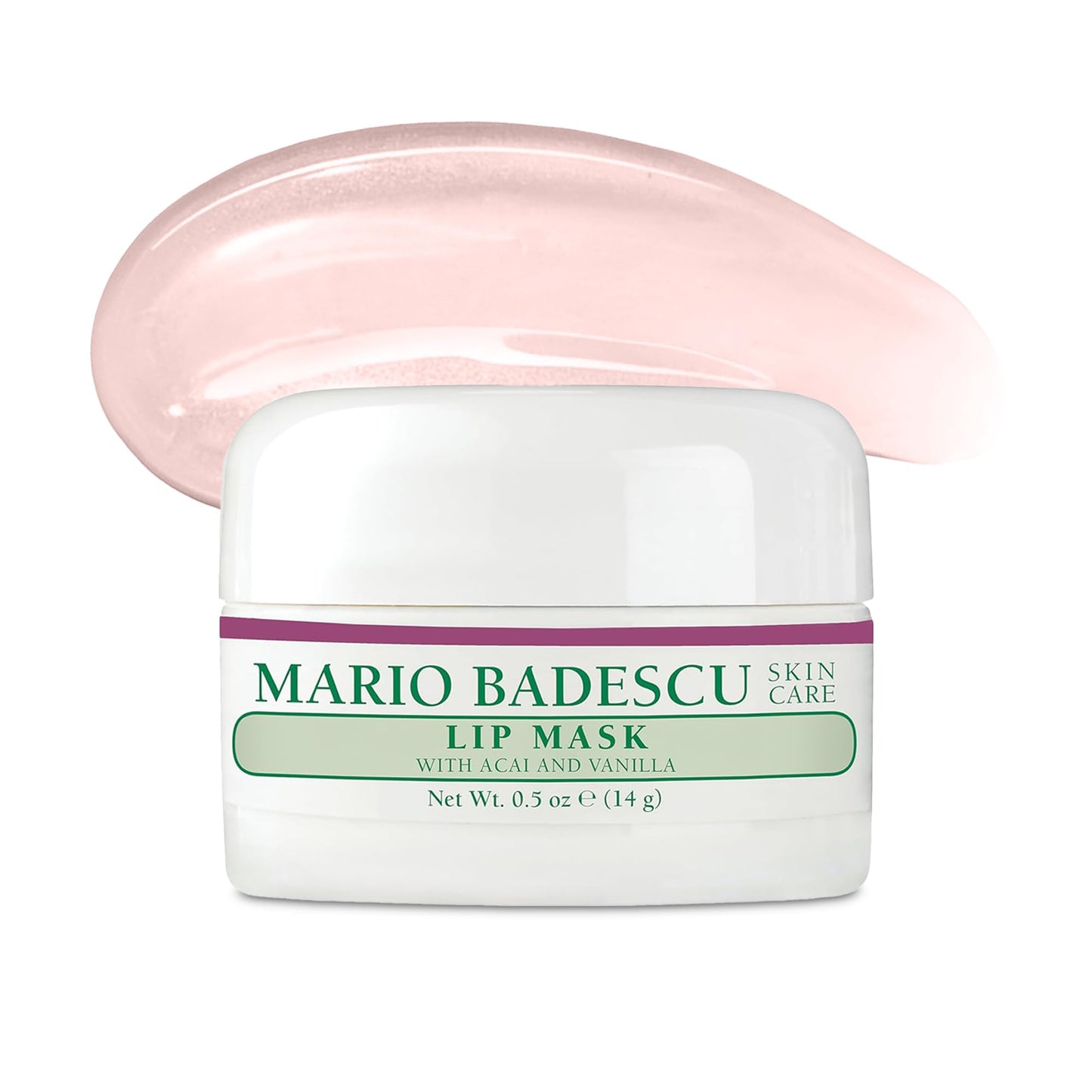 Mario Badescu Lip Mask with Acai and Vanilla for All Skin Types, Overnight Lip Treatment Enriched With Skin Softening Coconut Oil and Hydrating Shea Beauty & Personal Care Mario Badescu