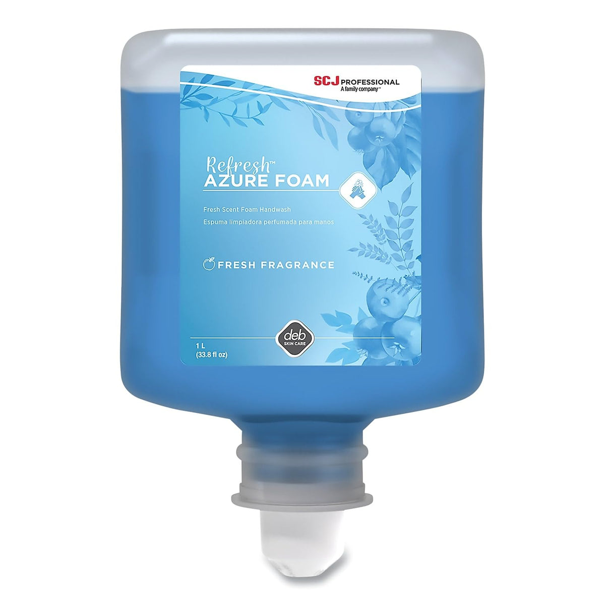SC Johnson Professional Refresh Azure FOAM, Foam Hand Wash, Foaming Hand Soap, 1 Liter Cartridge, 6 Count, for Professional Use Only