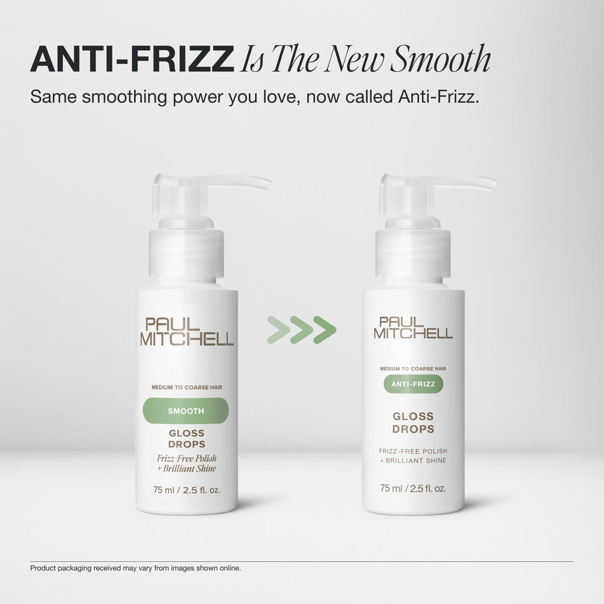 Paul Mitchell Gloss Drops Anti-Frizz Shine Serum For Medium To Coarse Hair, 2.5 fl. oz.