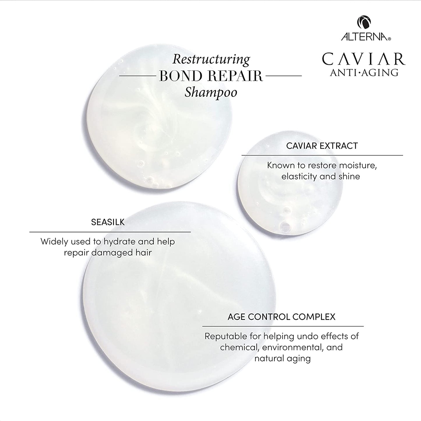 Alterna Caviar Anti-Aging Restructuring Bond Repair Shampoo, 8.5-Ounce (2-Pack) Beauty & Personal Care Alterna