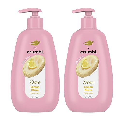 Dove X Crumbl Moisturizing Liquid Hand Wash Lemon Glaze | 2-pack, of 12 oz Hand Wash with Pump | Limited Edition (Lemon Glaze) Beauty & Personal Care Dove