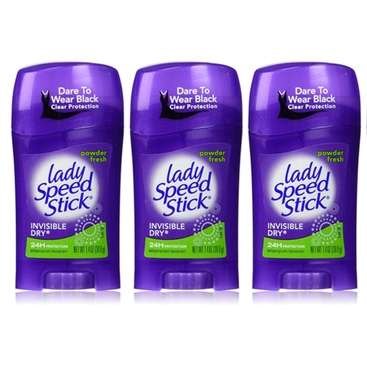 3 X Lady Speed Stick Powder Fresh Invisible Dry Solid Antiperspirant Deodorant Beauty and Personal Care ATB