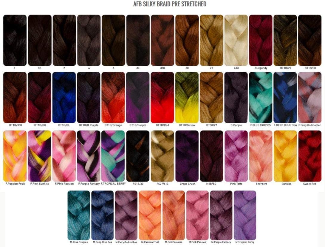 RastAfri Freed'm Silky Braid 24 Inch Pre-Stretched Braiding Hair | 100% Afrelle Modacrylic Fiber from Kanekalon | Soft Lightweight Hair for Box Braids