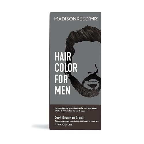 Madison Reed Mr. Hair Color for Men, Dark Brown to Black Demi-Permanent Hair Dye, Reduces Grays in 15 Minutes For Hair & Beard, Nourishing Beauty & Personal Care Madison Reed