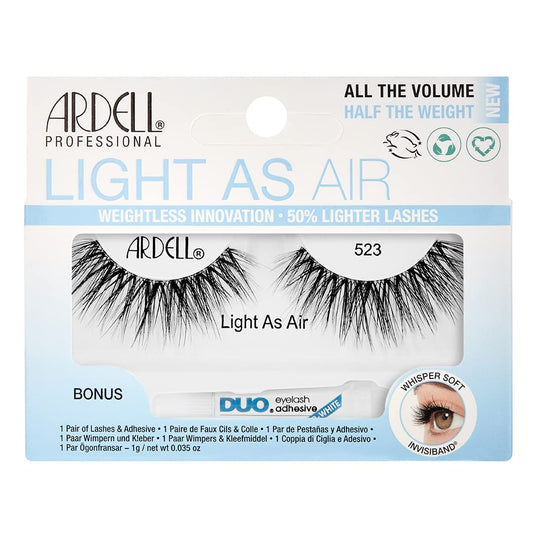 ARDELL Light As Air 523, plus a Bonus DUO Adhesive, 1g Clear Beauty & Personal Care Ardell