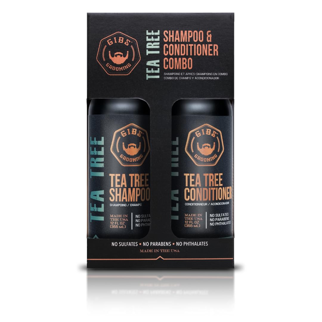 Gibs Grooming Tea Tree Shampoo and Conditioner Combo Box Beauty & Personal Care GIBS