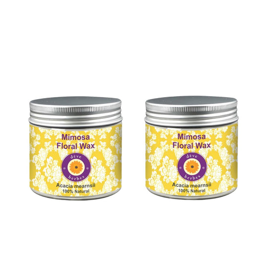 Deve herbes Pure Mimosa Floral Wax (Acacia mearnsii) (Pack of Two) 50gm X 2 Beauty and Personal Care dève herbes
