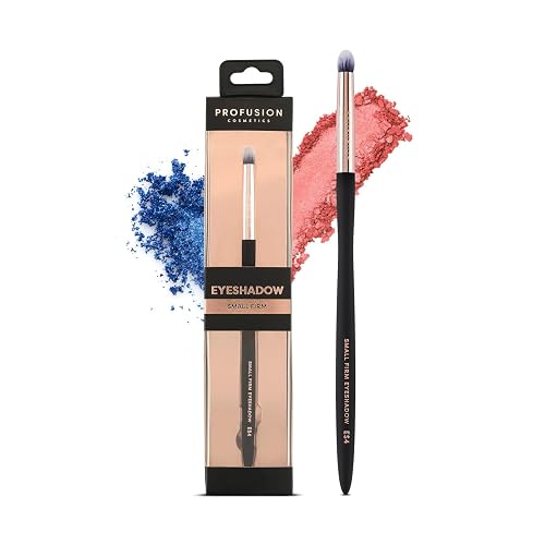 Profusion Cosmetics Small Firm Eyeshadow Brush - Professional Eye Makeup Brush, Eyeshadow Blending Brush-Dense Rounded Hair Bristles and Best Beauty & Personal Care Profusion Cosmetics