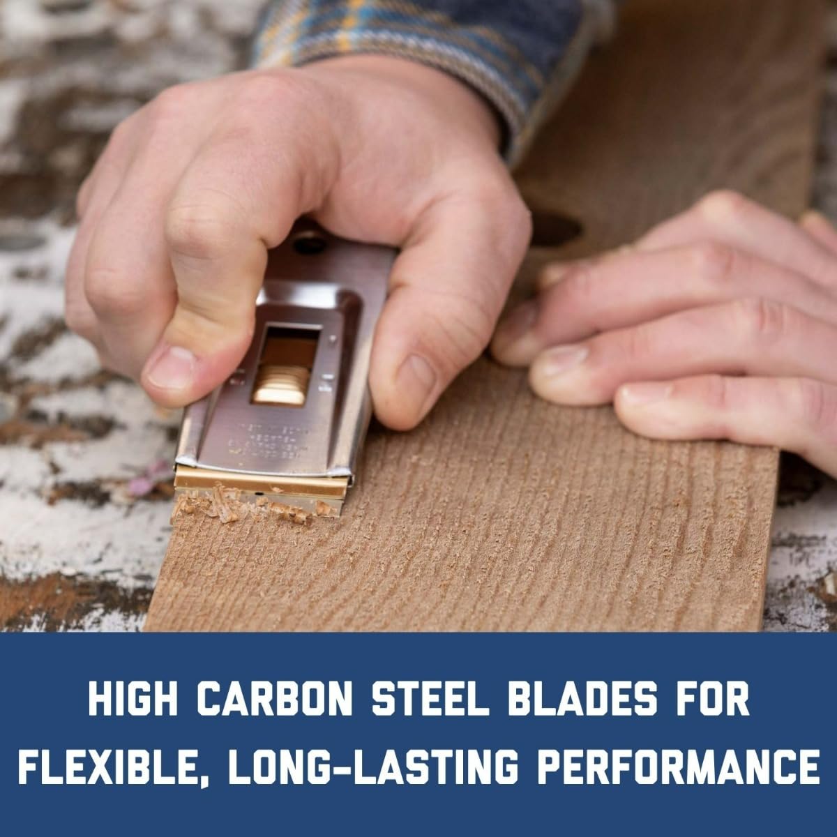 Single Edge Aluminum Backed Razor Utility Blades - 10-Pack - .009 In Made of High Carbon Steel for Extra Durability and Long Life - APBL-7037 Beauty and Personal Care AccuTec Pro