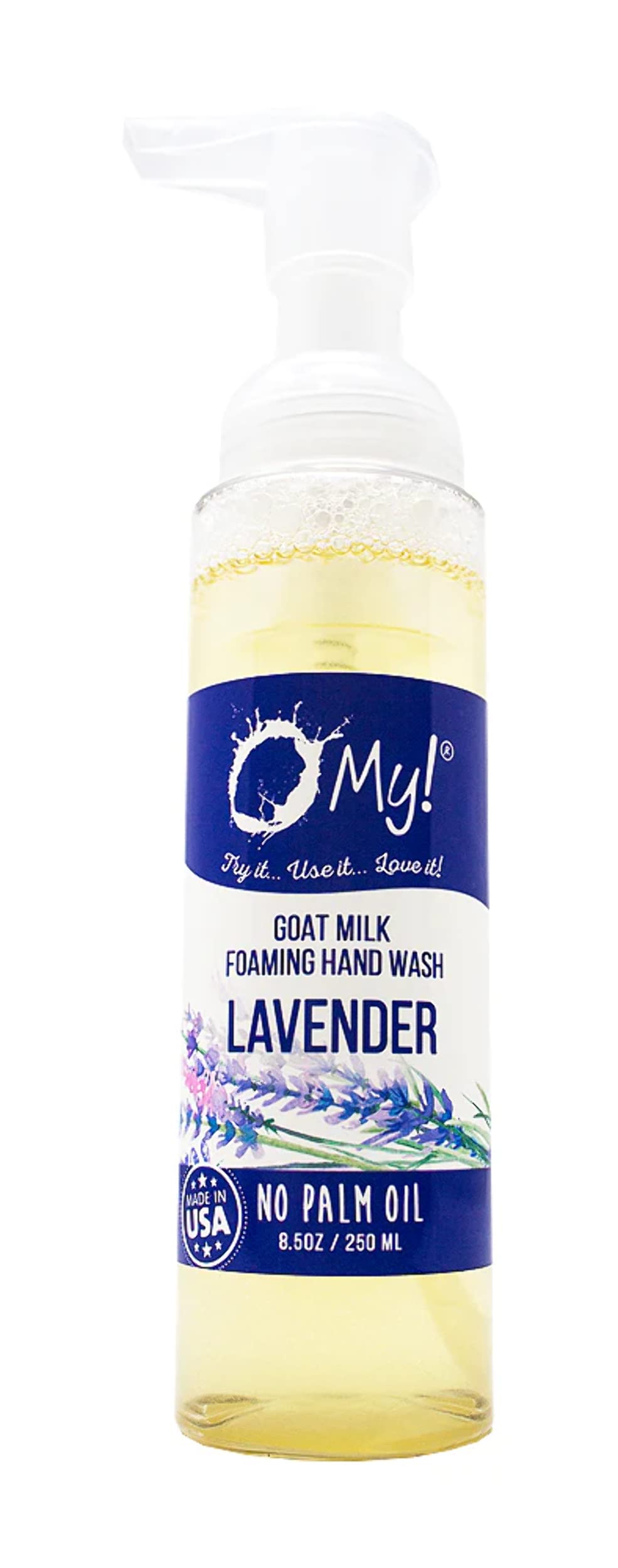 O My! Goat Milk Foaming Hand Wash | Rich, Creamy Foam | Made with Farm-Fresh Goat Milk | Free of Parabens & More | Handcrafted in USA Beauty & Personal Care O My!