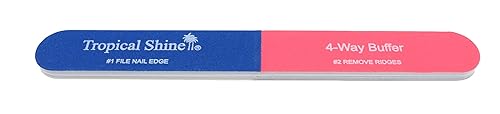 Tropical Shine 4-Way Small Nail Buffer, 5.5 Inches Beauty & Personal Care Tropical Shine