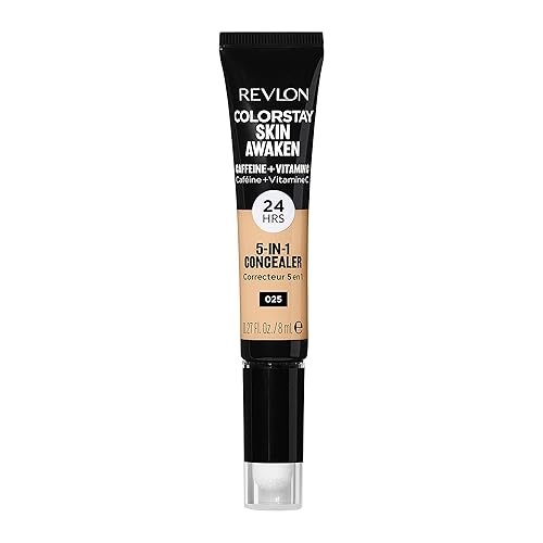 Revlon ColorStay Skin Awaken 5-in-1 Concealer, Lightweight, Creamy Longlasting Face Makeup with Caffeine & Vitamin C, For Imperfections, Dark Circles Beauty & Personal Care REVLON