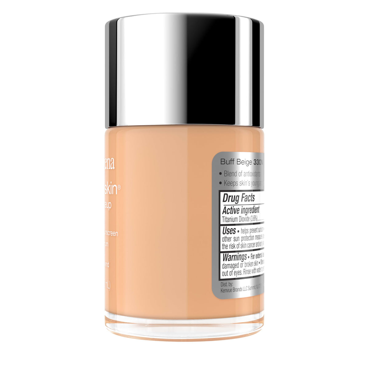 Neutrogena Healthy Skin Liquid Foundation Makeup Broad Spectrum SPF 20 Sunscreen, Medium Coverage, Vit B5, Antioxidants, All Day Wear, Buff Beige Beauty & Personal Care Neutrogena