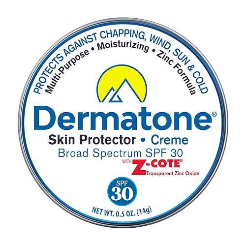 Dermatone Skin Protector w/Zinc | Skin Balm for Face & Lips | Barrier Cream for Sun, Wind & Cold | SPF 30 Zinc Sunscreen | Moisturize, Heal & Repair Beauty & Personal Care DERMATONE