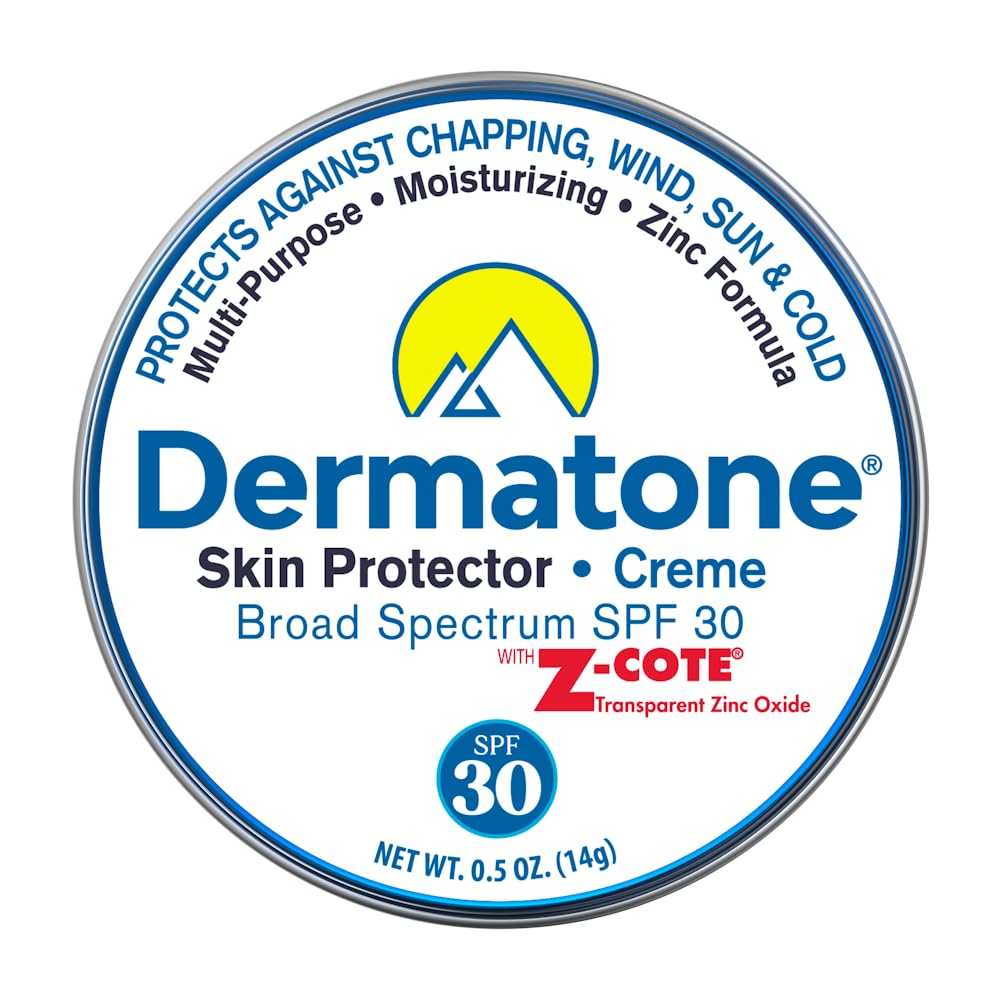 Dermatone Skin Protector w/Zinc | Skin Balm for Face & Lips | Barrier Cream for Sun, Wind & Cold | SPF 30 Zinc Sunscreen | Moisturize, Heal & Repair Beauty & Personal Care DERMATONE