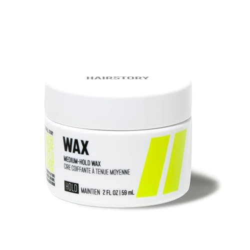 Hairstory Wax - Medium Hold Hair Styling Wax for All Hair Types, Pliable Flexible Hold, Defines Curls, Smooths Flyaways and Edges, Non-Sticky, 2 Fl Oz Beauty & Personal Care Hairstory