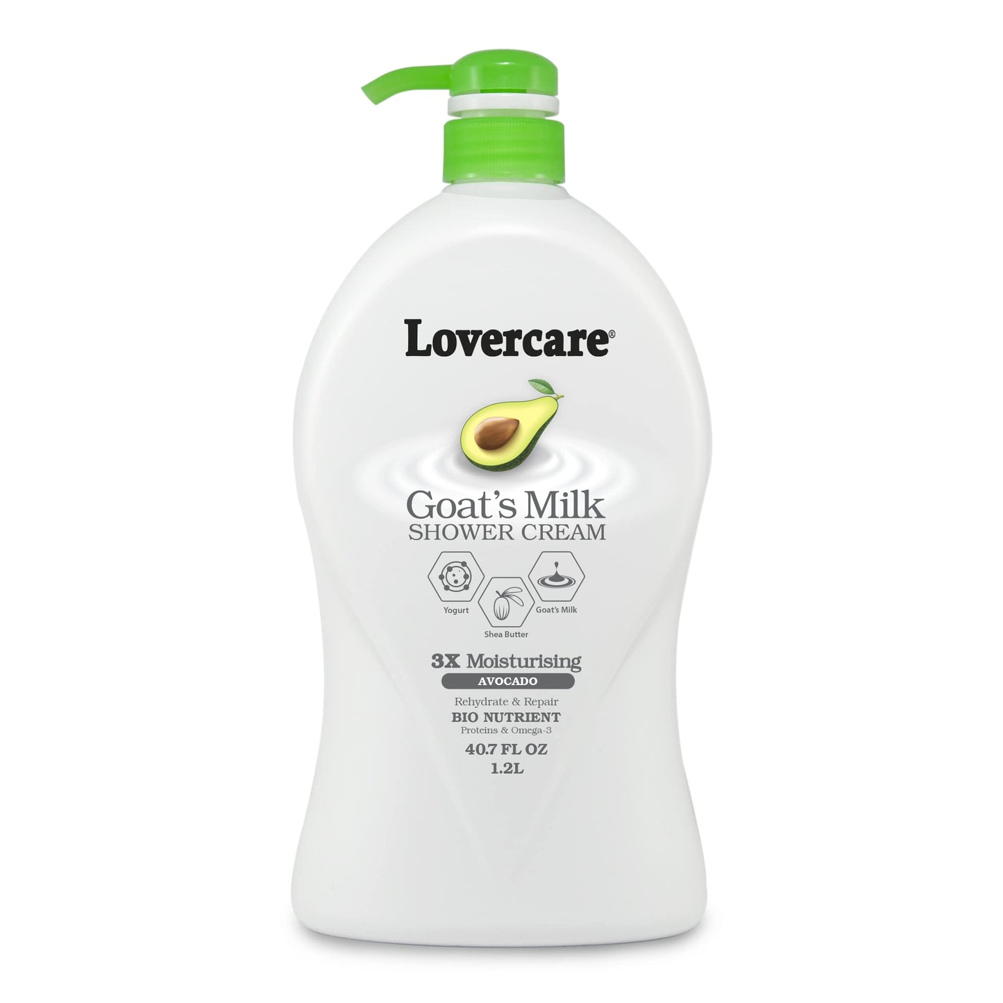 Lover's Care Goat's Milk Moisturizing Body Wash Shower Cream Avocado 40.7 Fl.Oz - Single… Beauty & Personal Care Lover's Care