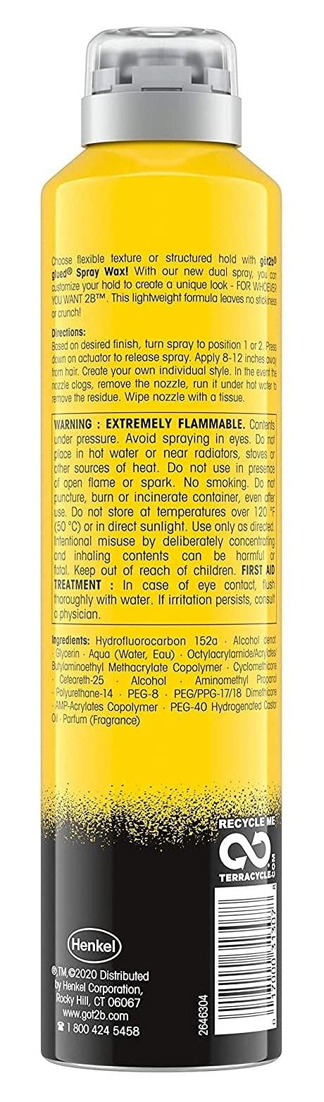 Got 2B Glued Spray Wax 2-In-1 8 Ounce (Pack of 2) Beauty & Personal Care Got2B