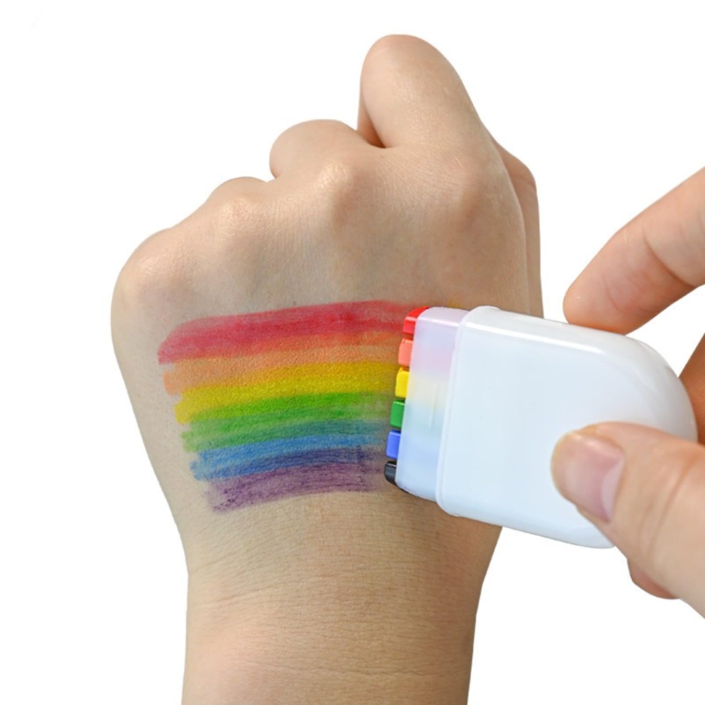 Paint Pen 6 Colors Rainbow Face Paint Body Paint Facial Oil Paint Fan Festival Party Beauty & Personal Care BLIUTIEBS