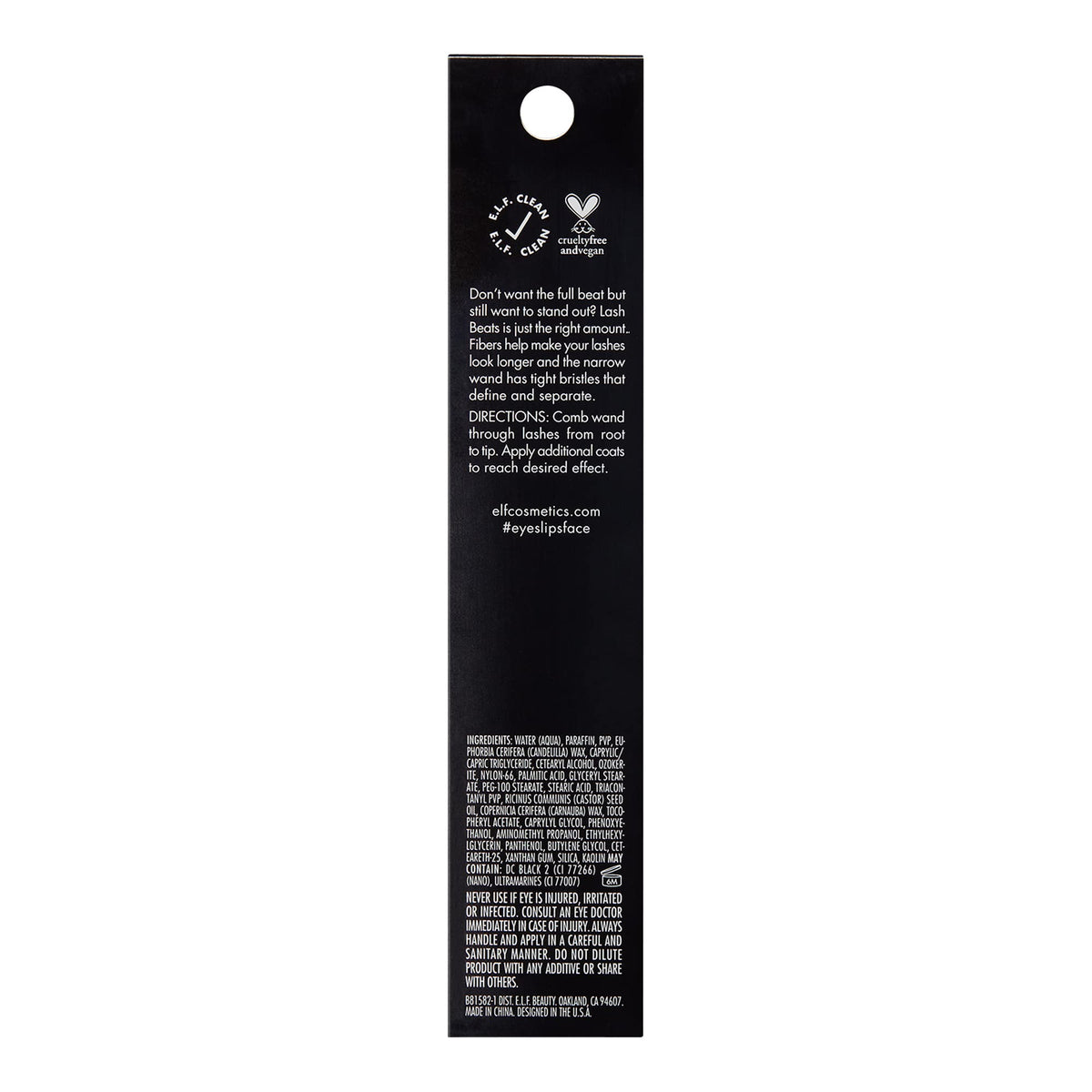 e.l.f. Lash Beats Mascara, Defining & Lengthening Formula for Mega Long Lashes, Creates Natural-Looking Long & Defined Lashes, Pitch Black Beauty & Personal Care e.l.f.