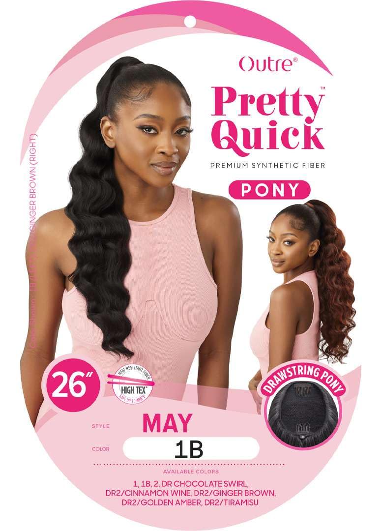 Outre Pretty Quick - Drawstring Pony - May (DR2/GINGER BROWN)