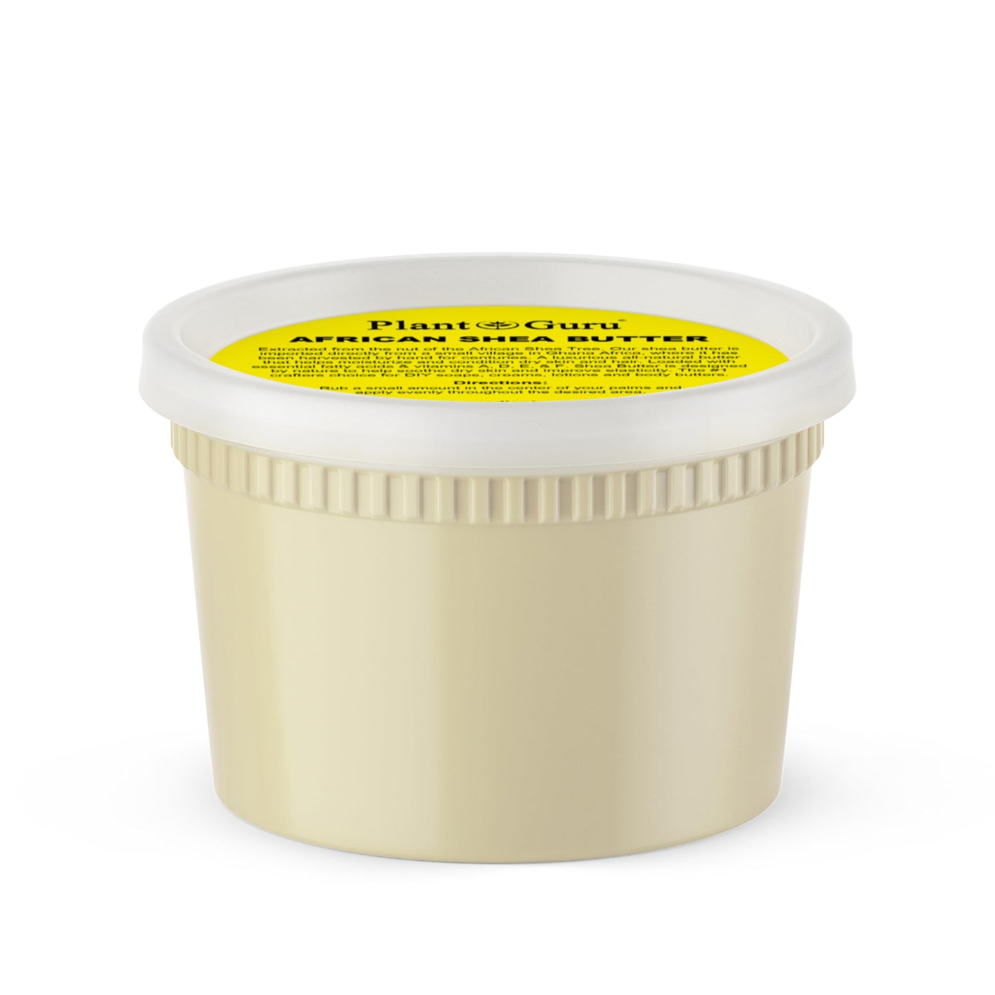 Plant Guru Raw African Shea Butter 16 oz. - 100% Pure Natural Unrefined IVORY - Ideal Moisturizer For Dry Skin, Body, Face And Hair Growth. Great Beauty & Personal Care Plant Guru