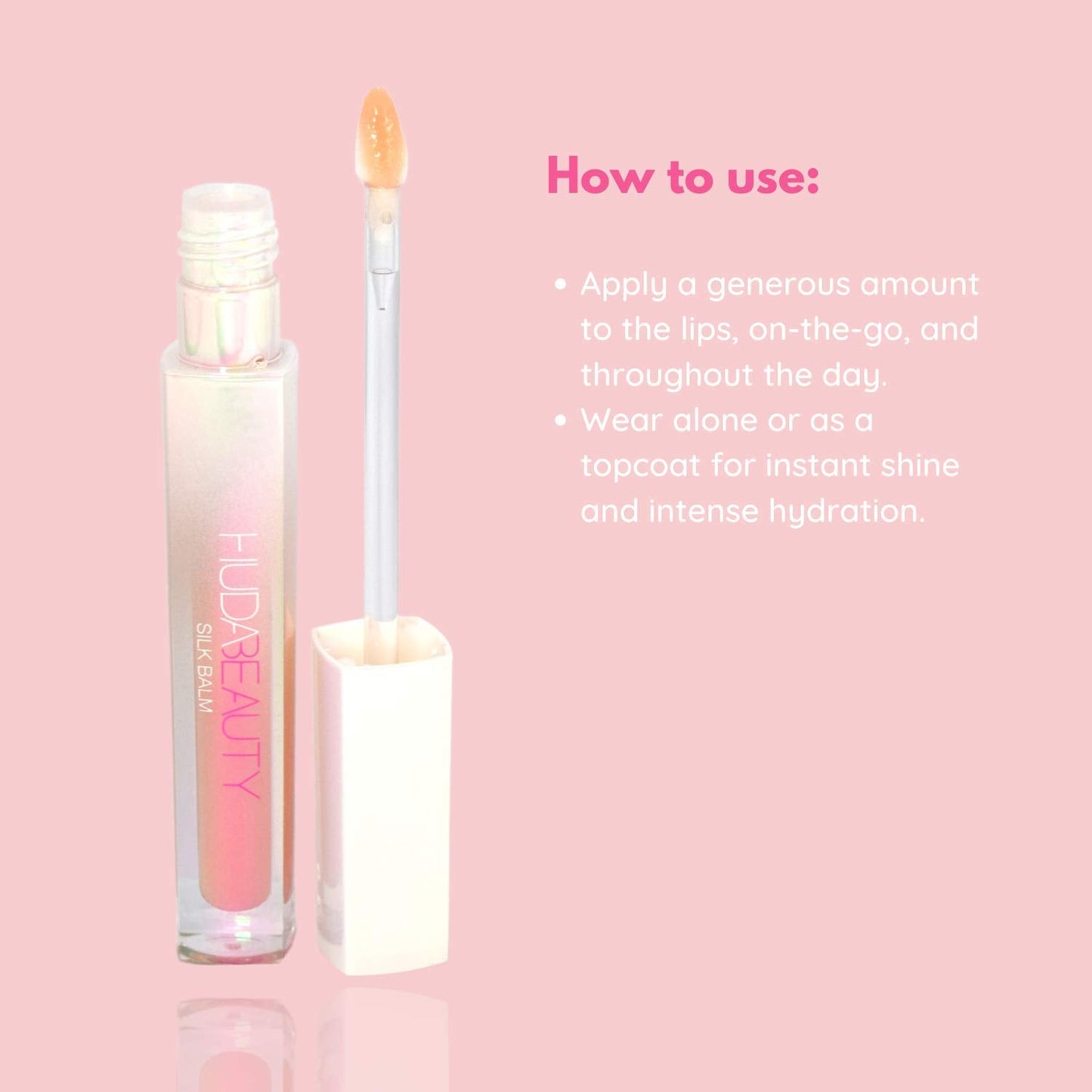 HUDA BEAUTY Silk Balm Hydrating and Nourishing Lip Balm Blush Beauty & Personal Care Huda
