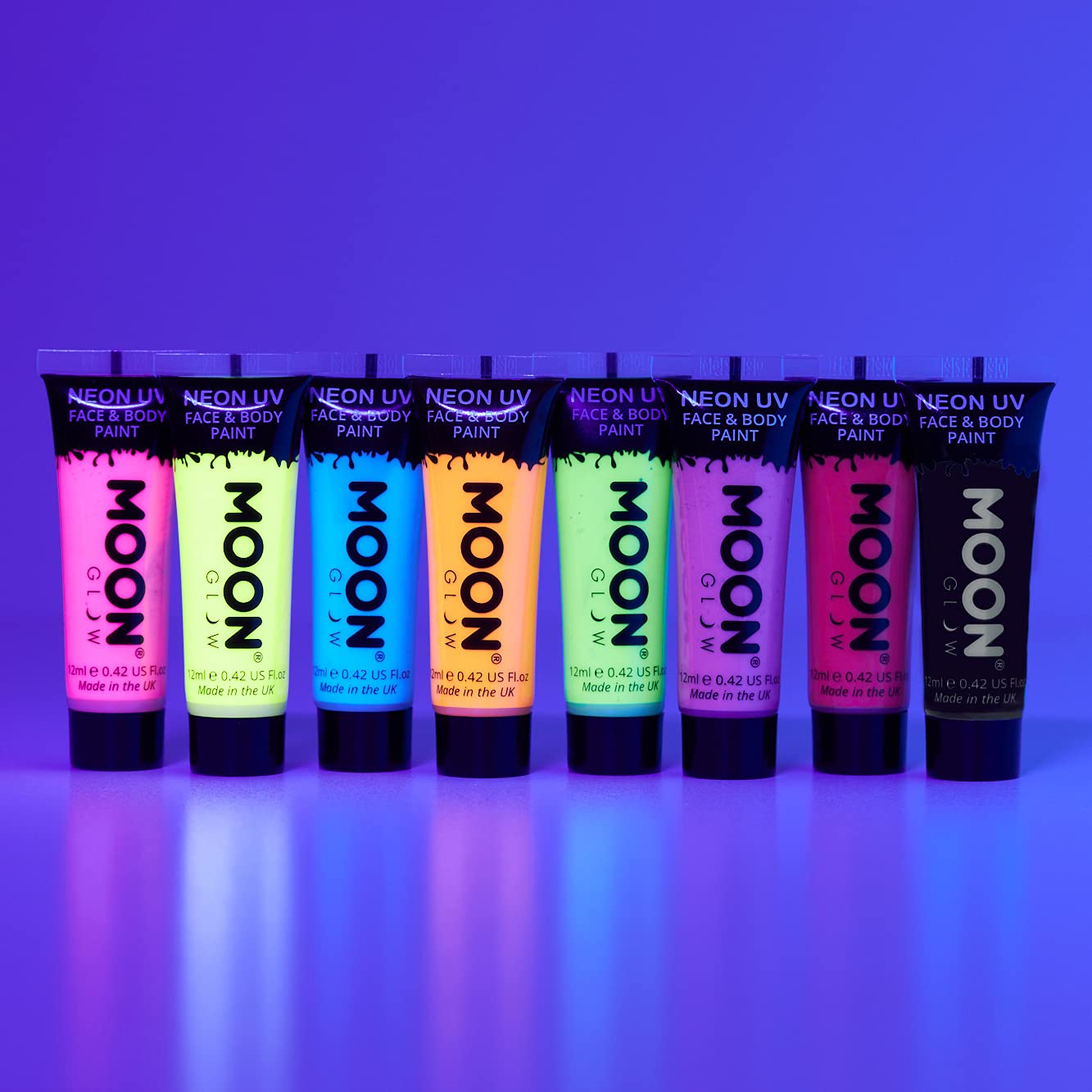 Moon Glow - 0.42oz Blacklight Neon UV Face & Body Paint - Pastel Green Beauty & Personal Care Moon Glow