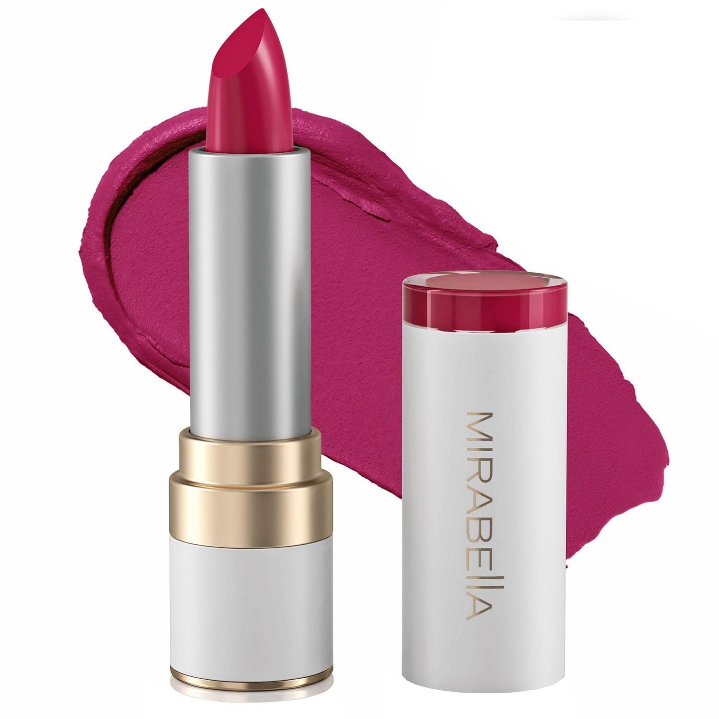 Mirabella - Sealed with Kiss Full-Coverage Moisturizing Lipstick, Richly Pigmented, Creamy Lip Makeup, Hydrating Mineral-Based Lip Color with Beauty & Personal Care Mirabella