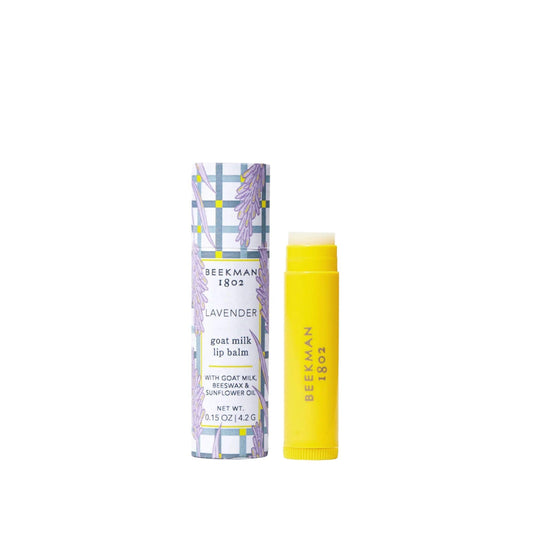 Beekman 1802 Goat Milk Lip Balm - Moisturizing Lip Balm for Dry, Chapped Lips - Sensitive Skin Safe - Lavender - 0.15 oz Beauty and Personal Care Beekman 1802