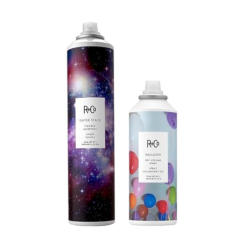R+Co Hair Spray Set for Volume and Hold | Outer Space & Balloon Hairsprays | Instant Volume and Texture | Lightweight For Long Lasting Hairstyles | Beauty & Personal Care R+Co