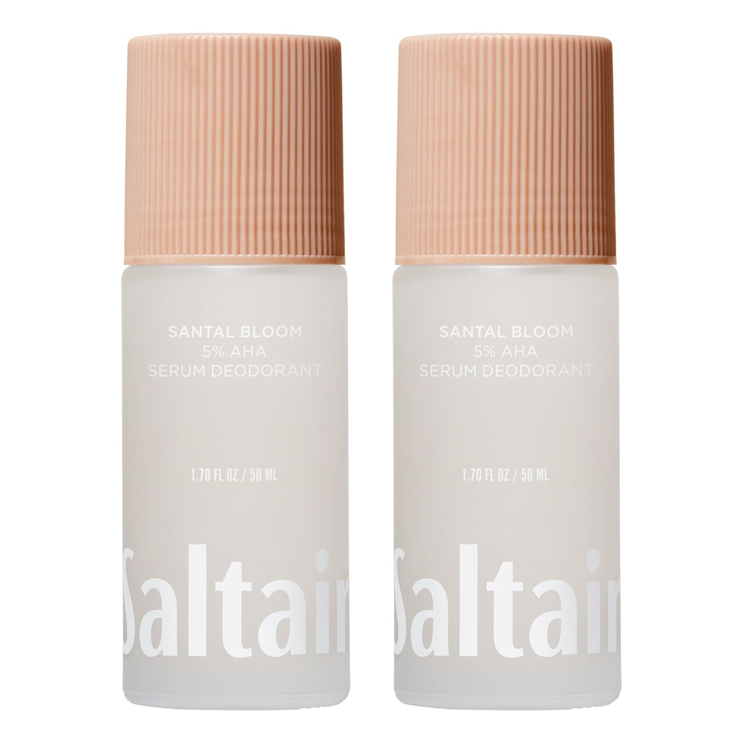 Saltair Serum Deodorant 2 Pack - Santal Bloom Scent - 5% AHA - Aluminum-Free Odor Control for Women & Men - Mandelic Acid Deodorant with Lactic Acid Beauty and Personal Care Saltair