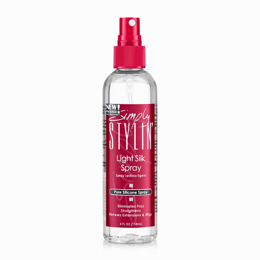 Simply Stylin' Light Silk Hair Spray - Anti-Frizz Silicone Heat Protectant - Hair Detangler for Women and Synthetic Wigs - 4 fl oz Beauty & Personal Care Simply Stylin'