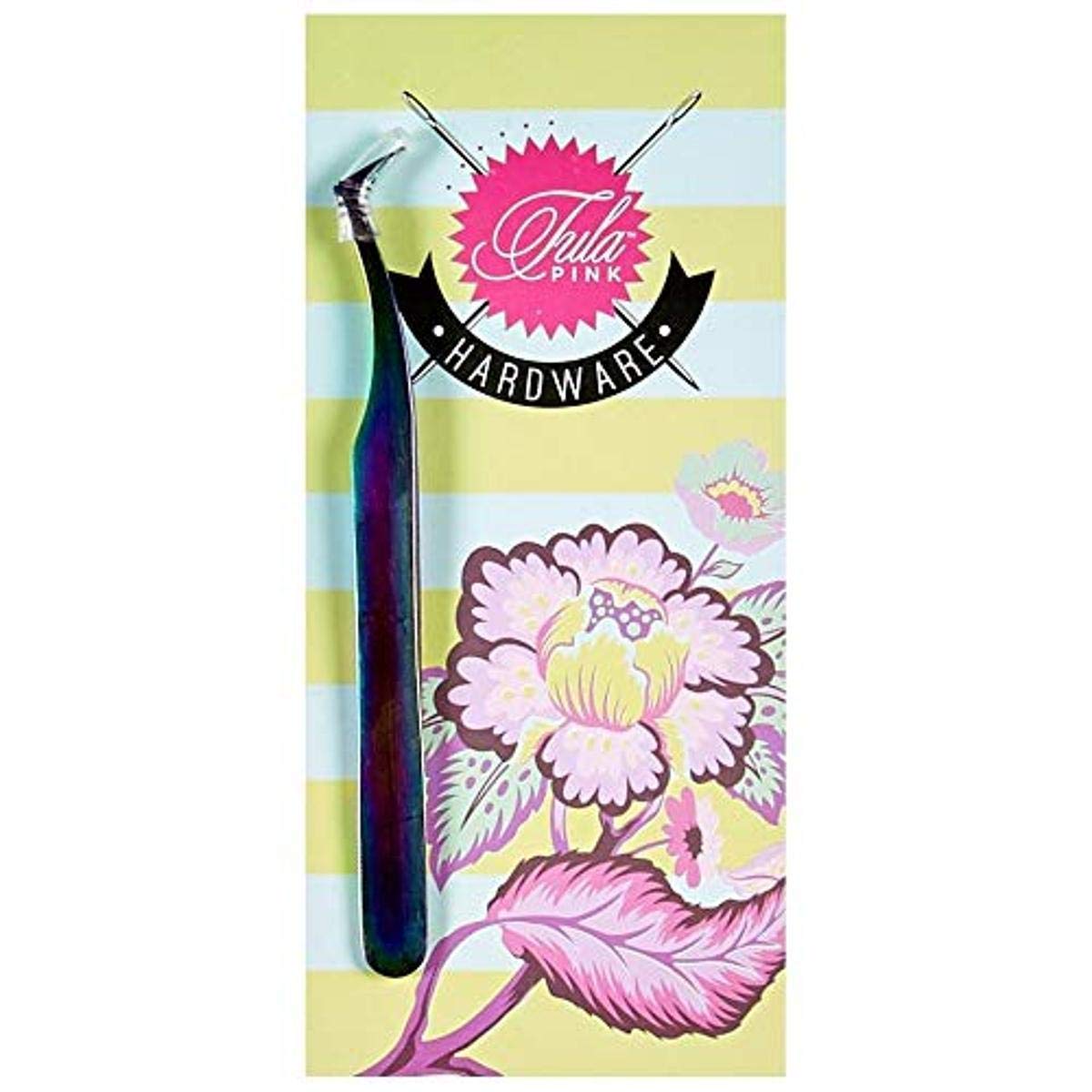 Tula Pink 4.5" Swiss Style Tweezer Beauty and Personal Care Brewer Sewing