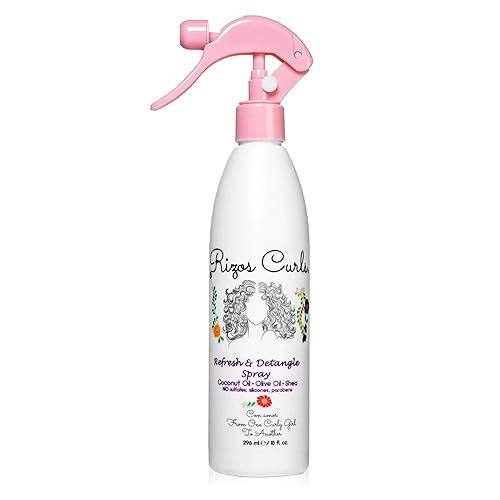 Rizos Curls Refresh & Detangle Spray - Detangling & Curl Leave-In with Coconut Oil - Nourishes, Hydrates & Controls Frizz for Every Curl Pattern Beauty & Personal Care Rizos Curls