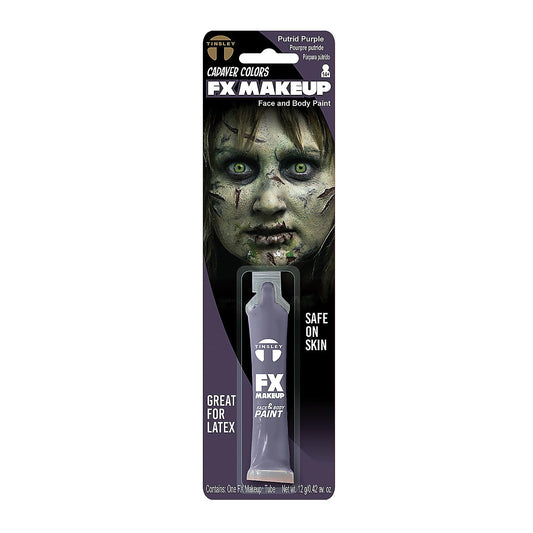 Tinsley Transfers FX Makeup - Face and Body Paint - Water-Based Cream - 7g / 0.24 oz Tube (Putrid Purple) Beauty & Personal Care Tinsley Transfers