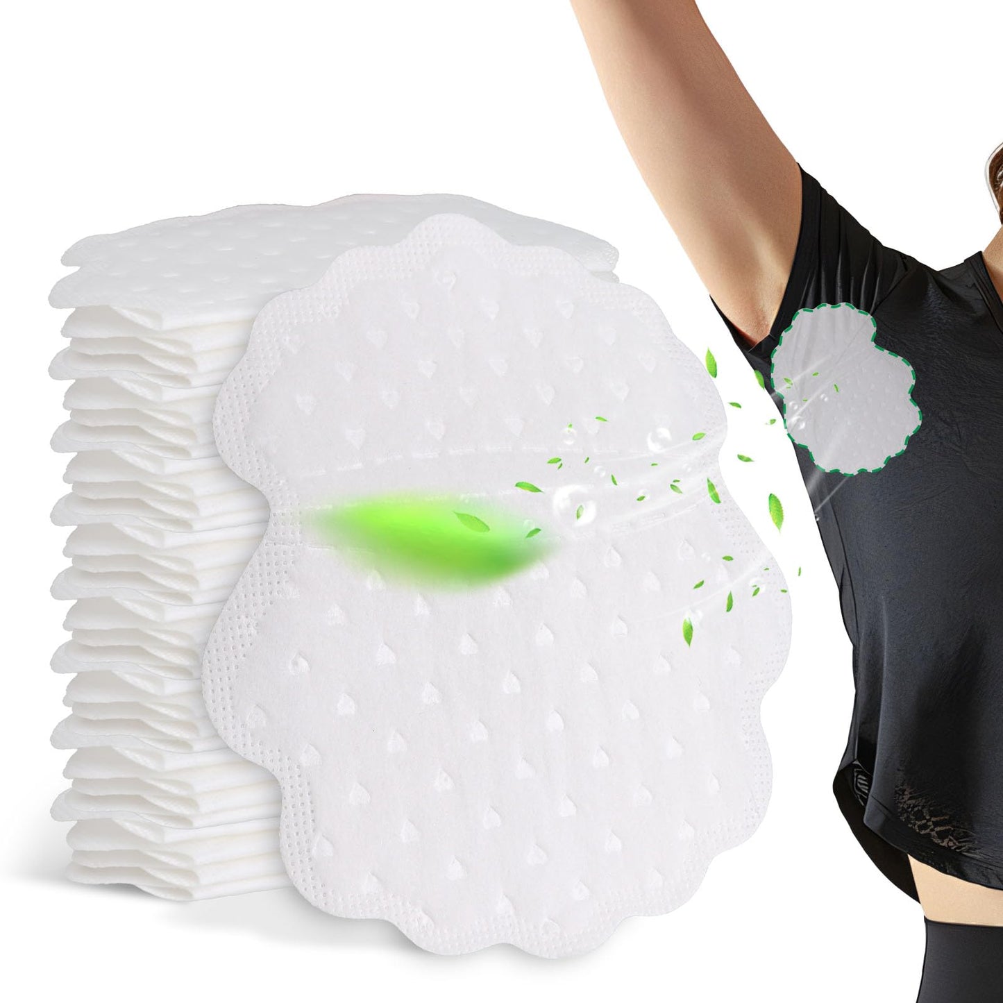 GEN'C BÉAUTY Disposable Underarm Sweat Pads Prevent Armpit Sweat Pads Odour Control Pads (100pcs) Beauty and Personal Care GEN'C BÉAUTY