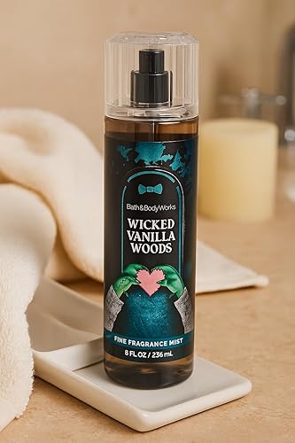 Bath & Body Works Wicked Vanilla Woods Fine Fragrance Mist - 8 fl oz | Soft Vanilla, Lavender Blossom & Enchanted Woods Scent Beauty & Personal Care Bath & Body Works