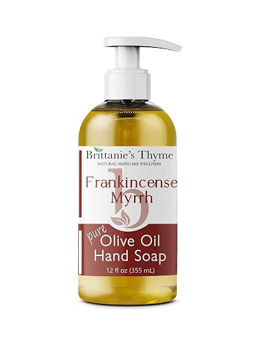 Brittanie’s Pure Castile Liquid Soap Refill, Frankincense, 12 Ounce | Dish Soap, Hair & Body, Home, Gentle and Pure, Made with Natural Luxurious Oils Beauty & Personal Care Brittanie's Thyme