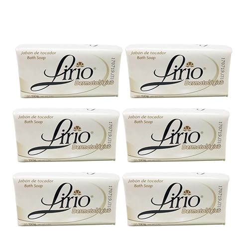 Lirio Dermatologico Bar Soap. Glycerin Enriched Antibacterial Soap. For Daily Use. Suitable for all Skin Types. 5.3 Oz. Pack of 6 Beauty & Personal Care Lirio