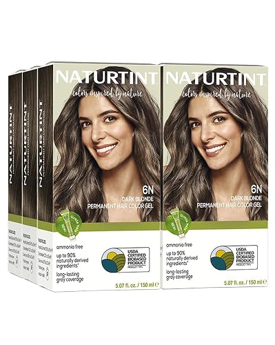 Naturtint 6N Dark Blonde Permanent Hair Color (Pack of 6), Ammonia Free, Vegan, Cruelty Free, up to 100% Gray Coverage, Long Lasting Results Beauty & Personal Care Naturtint