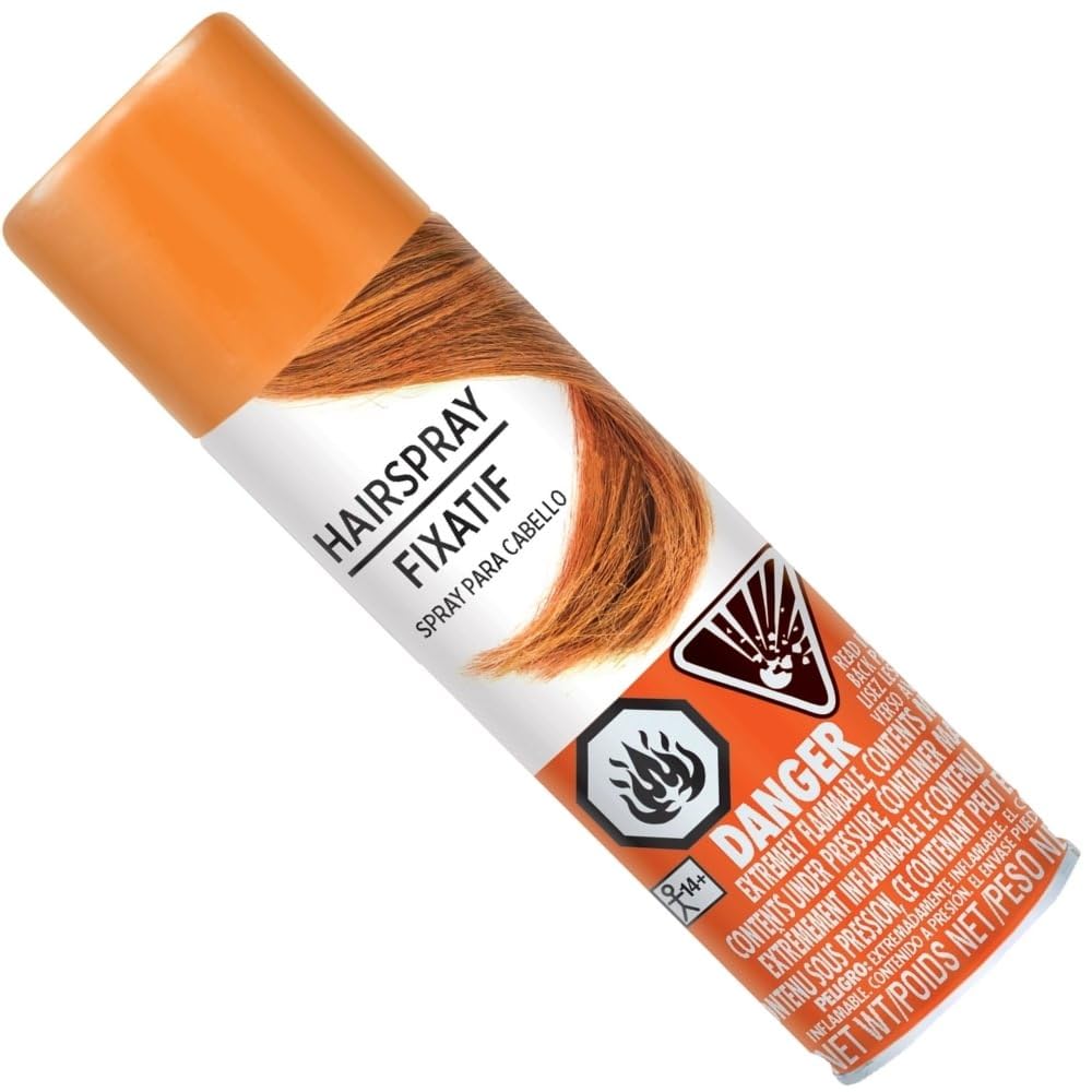 Vibrant Orange Hair Spray Color - 3 oz. (1 Count) - Instantly Transforms Your Look, Ideal for Parties & Cosplay Beauty & Personal Care Amscan