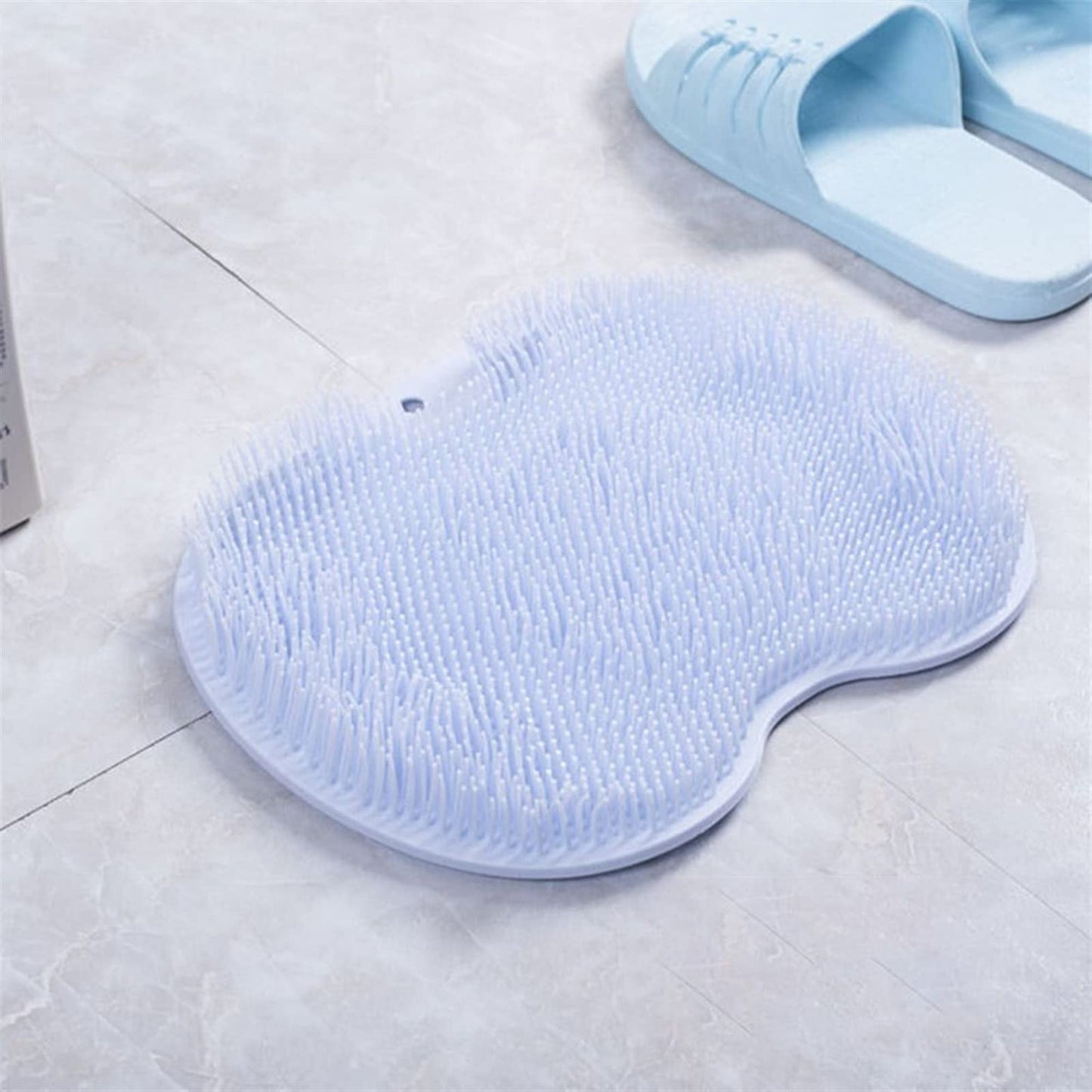 MENGKK Bath Loofahs Foot Scrubber Wash Brush Bath Pad Rub Back Sucker Bathroom Non-Slip Massage Shower Cleaning Tool(Brown) Beauty and Personal Care MENGKK