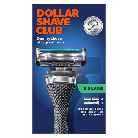Dollar Shave Club 6-Blade Razor Starter Set for an Extra Close Shave Shave with Precision 1 handle, 2x 6-blade cartridges Beauty and Personal Care Dollar Shave Club