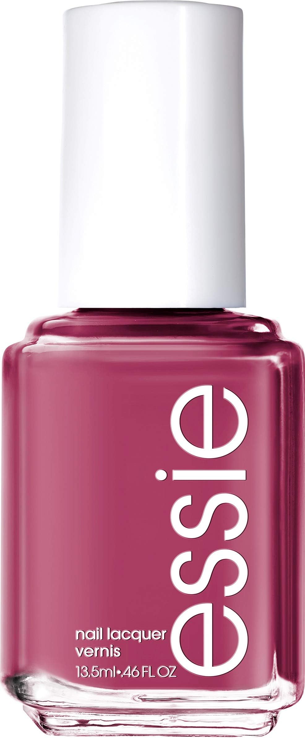 essie salon-quality nail polish, vegan, raspberry purple, Drive-In & Dine, 0.46 fl oz Beauty & Personal Care essie
