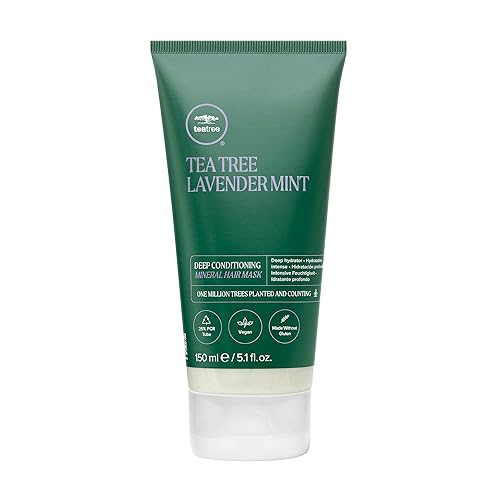 Tea Tree Lavender Mint Deep Conditioning Mineral Hair Mask, Hydrates + Strengthens, For Coarse + Dry Hair, 5.1 fl. oz. Beauty & Personal Care Tea Tree