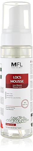 Locs Styling Flaxseed Mousse | Build-Up Free with No White Flakes- Non Sticky | 7 oz Beauty & Personal Care MFL MADE FOR LOCS