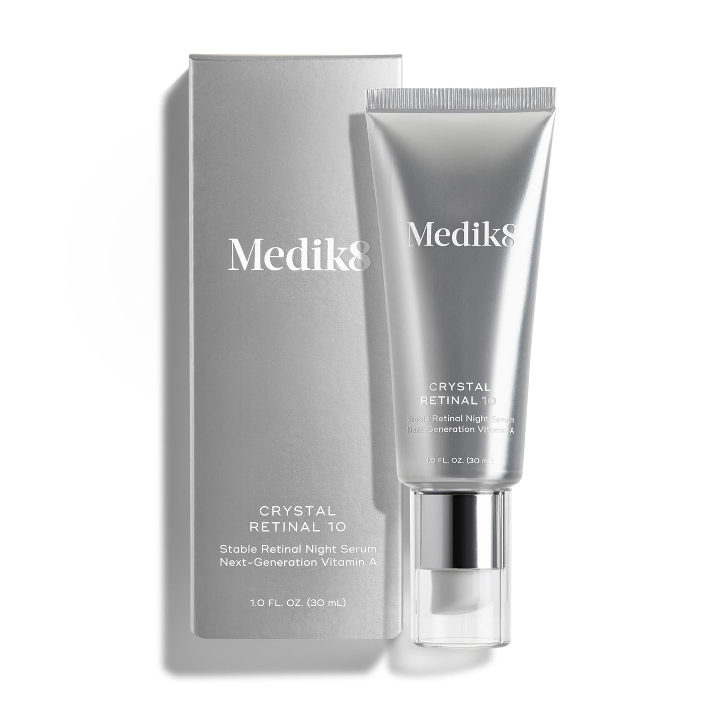 Medik8 Crystal Retinal 10 - Firming, Advanced Skin Retinaldehyde Face Serum - Night Serum with Hyaluronic Acid and Vitamin E - Gluten Free - 1 oz Beauty & Personal Care Medik8