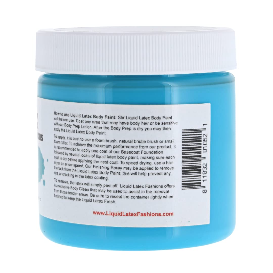 Teal 4 Oz - Liquid Latex Body Paint, Ammonia Free No Odor, Easy On and Off, Cosplay Makeup, Creates Professional Monster, Zombie Arts Beauty & Personal Care Liquid Latex Fashions