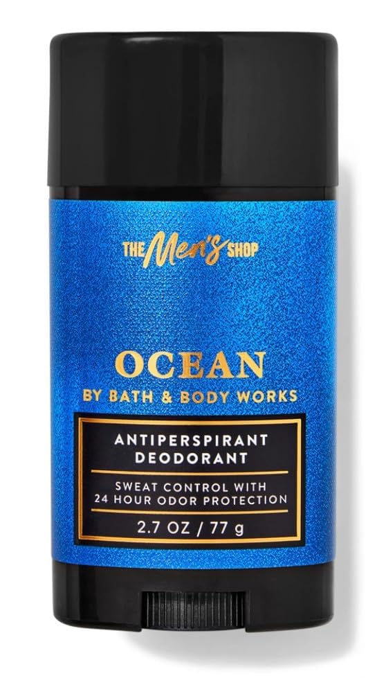 Bath & Body Works Antiperspirant Deodorant With 24-hour Sweat and Odor Protection For Men 2.7 Ounce (2.7 Ounce (Pack of 1), Ocean) Beauty and Personal Care Bath & Body Works